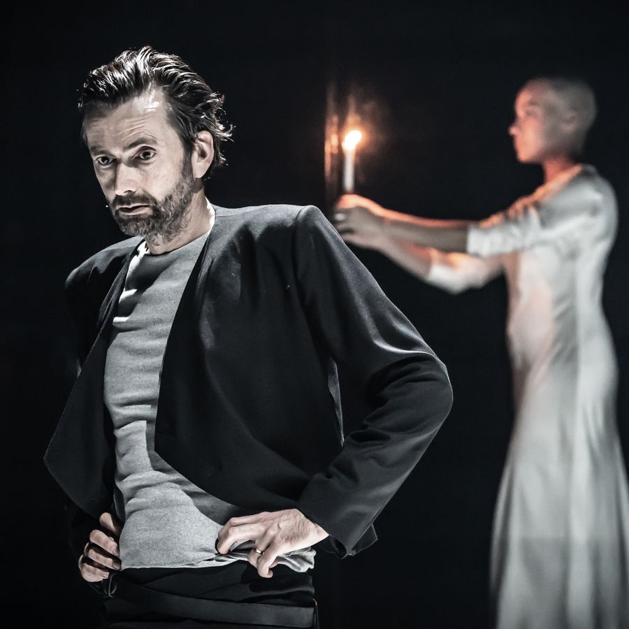 David Tennant and Cush Jumbo in MACBETH - Donmar - Photo by Marc Brenner